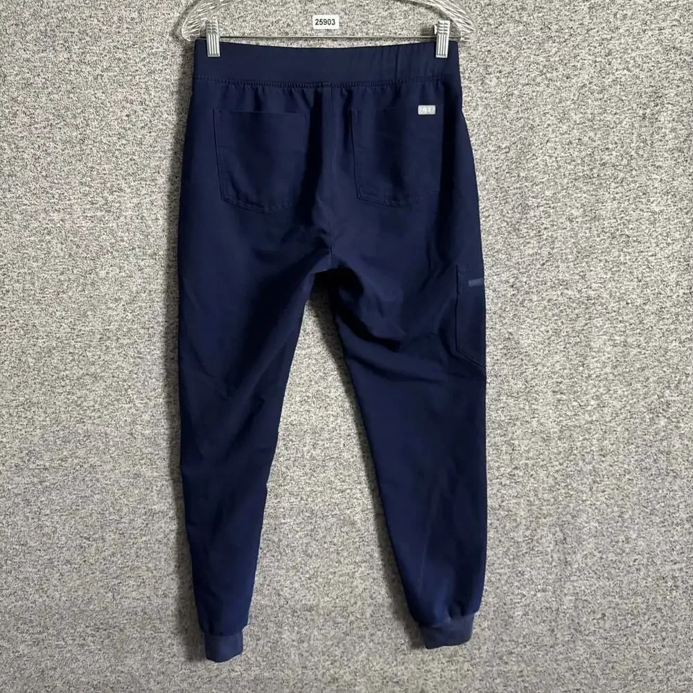 Figs Women’s Size Small Navy Blue Zamora Cargo Scrub Pant - Pockets Mid-Rise